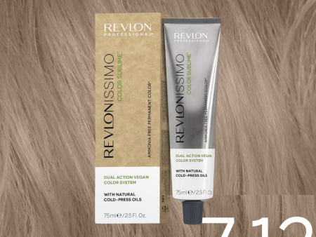 Revlon Professional Revlonissimo Color Sublime 7.12 Medium Ash Iridescent Blonde 75ml For Discount