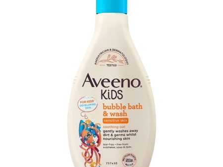 Aveeno Kids Bubble Bath & Wash 250ml Fashion