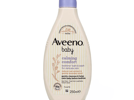 Aveeno Baby Calming Comfort Bedtime Bath & Wash 250ml Online now