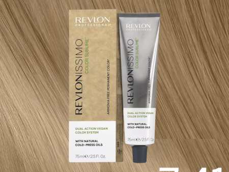 Revlon Professional Revlonissimo Color Sublime 7.41 Medium Chestnut Ash Blonde 75ml Online Sale