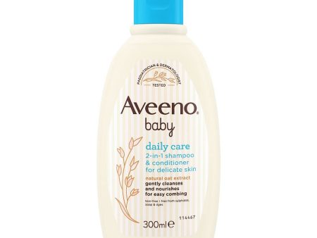 Aveeno Baby Daily Care 2 In 1 Shampoo & Conditioner 300ml Hot on Sale