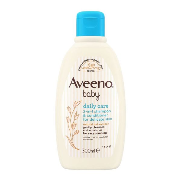 Aveeno Baby Daily Care 2 In 1 Shampoo & Conditioner 300ml Hot on Sale