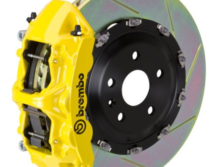 Brembo 00-02 RS4 Front GT BBK 6 Piston Cast 380x34 2pc Rotor Slotted Type-1- Yellow Cheap