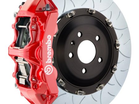 Brembo 06-11 ML63 (W164) Front GT BBK 6 Piston Cast 405x34 2pc Rotor Slotted Type-3-Red Supply