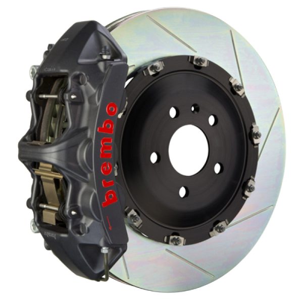 Brembo 05-07 Quattroporte Fr GTS BBK 6Pis Cast 380x34 2pc Rotor Slotted Type1-Black HA Cheap