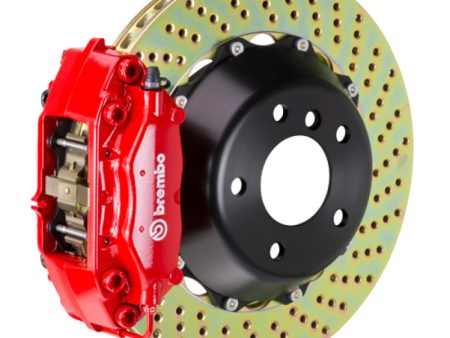 Brembo 01-02 Viper RT-10 Rear GT BBK 4 Piston Cast 2pc 345x28 2pc Rotor Drilled-Red Online