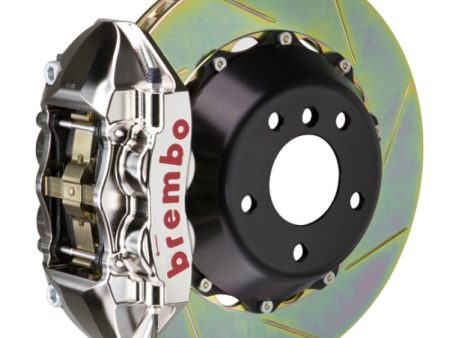 Brembo 06 330i Rear GTR BBK 4 Piston Billet 345x28 2pc Rotor Slotted Type1-Nickel Online