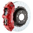 Brembo 03-07 H2 Rear GT BBK 4 Piston Cast 2pc 380x32 2pc Rotor Slotted Type-3-Red For Discount