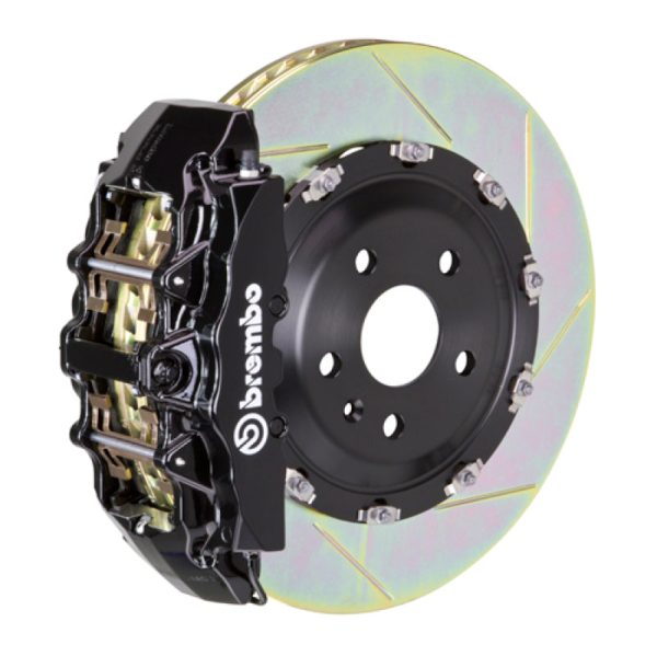 Brembo 04-11 612 Scaglietti Front GT BBK 6 Piston Cast 380x34 2pc Rotor Slotted Type-1-Black Hot on Sale