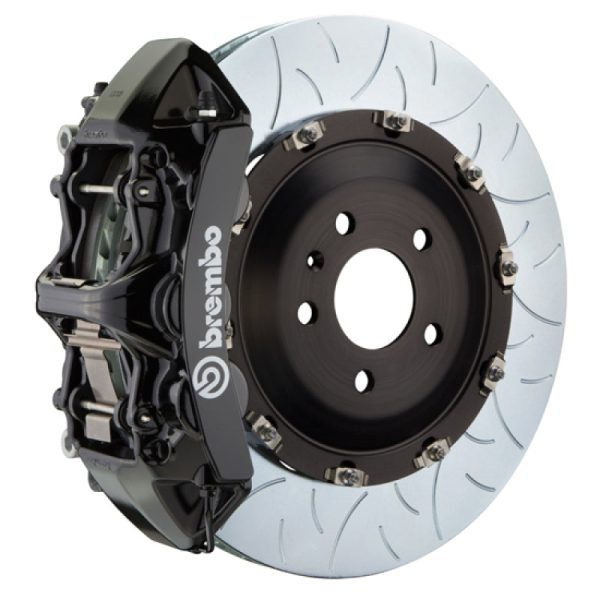 Brembo 03-08 SL55 AMG Front GT BBK 6 Piston Cast 405x34 2pc Rotor Slotted Type3-Black Hot on Sale