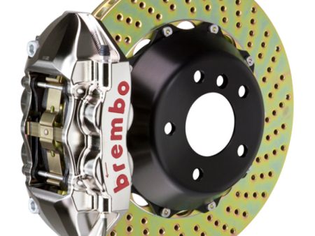 Brembo 06-12 325i Excl xDrive Fr GTR BBK 4Pis Billet 365x29 2pc Rotor Drilled-Nickel For Cheap