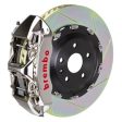 Brembo 04-07 GranSport Front GTR BBK 6 Piston Billet 380x34 2pc Rotor Slotted Type1 - Nickel on Sale