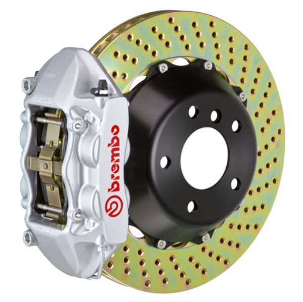 Brembo 07-15 TT 2.0T 07-15 TT 3.2L 09-15 TTS Fr GT BBK 4 Pist Cast 365x29 2pc Rotor Drilled-Silver Cheap