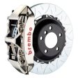 Brembo 05-11 A6 3.0T 4.2L Front GTR BBK 6 Piston Billet 380x34 2pc Rotor Slotted Type3- Nickel Fashion