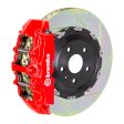 Brembo 05-07 Quattroporte Front GT BBK 6 Piston Cast 380x34 2pc Rotor Slotted Type1-Red Sale