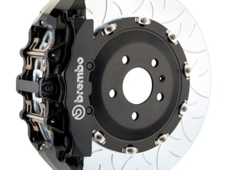 Brembo 05-11 A6 3.0T 4.2L Front GT BBK 6 Piston Cast 380x34 2pc Rotor Slotted Type-3-Black Sale