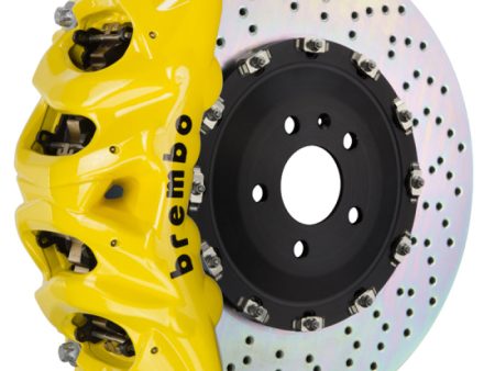 Brembo 05-13 Range Rover Sport Fr GT BBK 8Pis Cast 412x38 2pc Rotor Drilled-Yellow Fashion