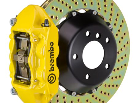 Brembo 06-12 325xi 328xi Front GT BBK 4 Piston Cast 365x29 2pc Rotor Drilled- Yellow Online