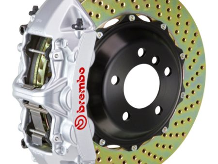 Brembo 03-07 H2 Rear GT BBK 4 Piston Cast 2pc 380x32 2pc Rotor Drilled-Silver Discount