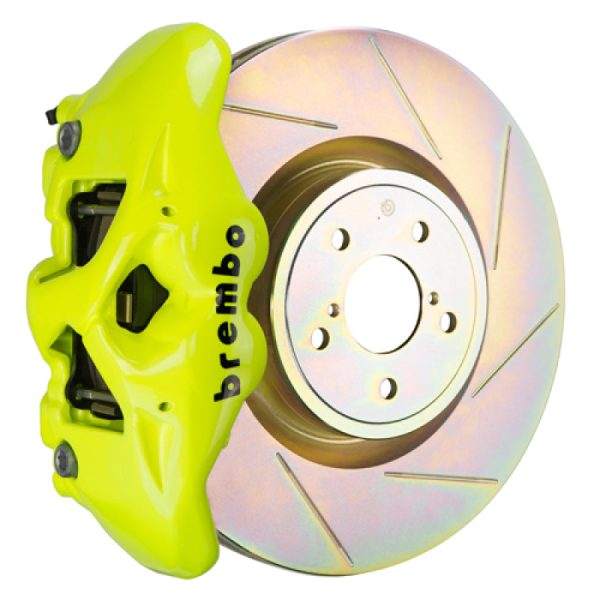 Brembo 02-07 Impreza WRX 08-14 WRX Fr GT BBK 4Pist Cast 326 x30 1pc Rotor Slot Type1-Fluo. Yellow Fashion