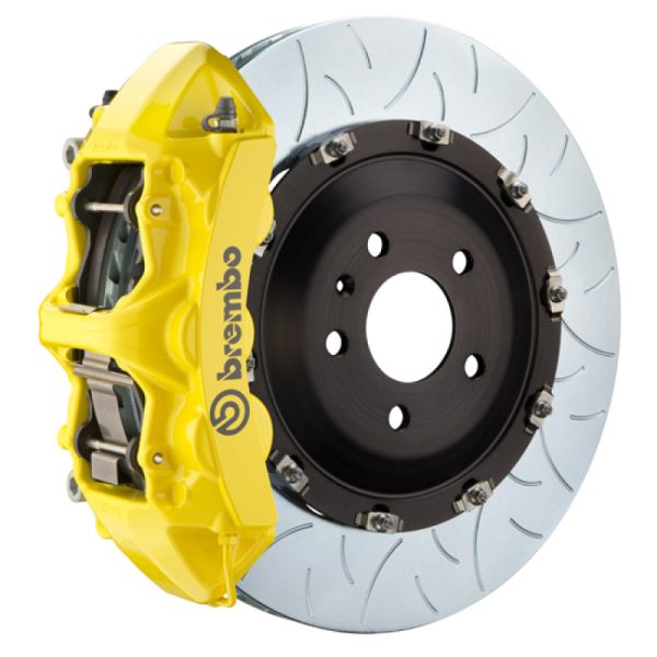 Brembo 03-16 Phantom Sedan Coupe Front GT BBK 6 Piston Cast 405x34 2pc Rotor Slotted Type3- Yellow Online Sale