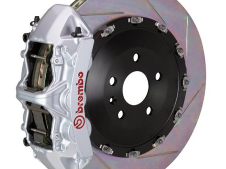 Brembo 05-13 Range Rover Sport Front GT BBK 6 Piston Cast 405x34 2pc Rotor Slotted Type1-Silver For Sale