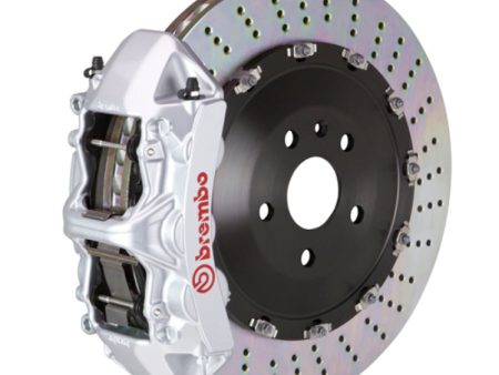 Brembo 03-16 Phantom Sedan Coupe Front GT BBK 6 Piston Cast 405x34 2pc Rotor Drilled-Silver Sale