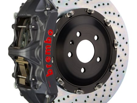 Brembo 03-16 Phantom Sedan Coupe Front GTS BBK 6 Piston Cast 405x34 2pc Rotor Drilled-Black HA Sale