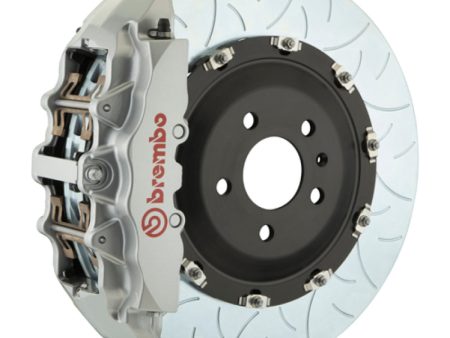 Brembo 06-13 Corvette Z06 Excl CC Brakes Fr GT BBK 6Pist Cast 380x34 2pc Rotor Slotted Type3-Silver Discount