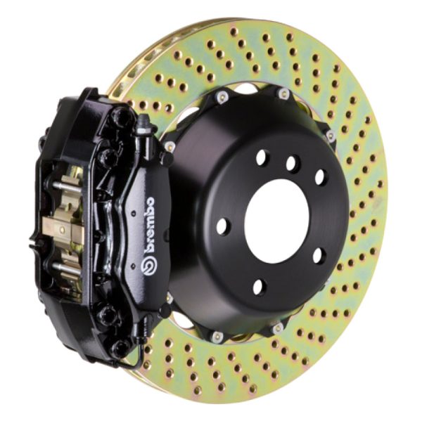 Brembo 00-03 Z8 (E52) Rear GT BBK 4 Piston Cast 2pc 345x28 2pc Rotor Drilled-Black Supply