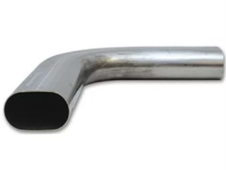 Granatelli 3in Oval Stainless Steel Horizontal 90 Deg Bend 4.5in Bend Radius Tubing Online Hot Sale