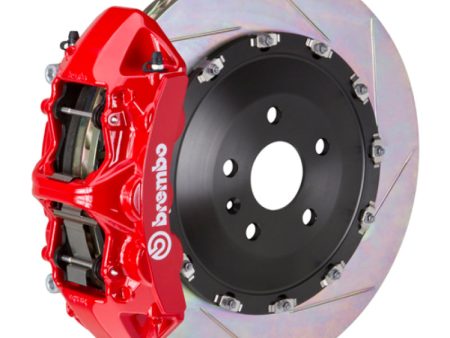 Brembo 05-13 Range Rover Sport Front GT BBK 6 Piston Cast 405x34 2pc Rotor Slotted Type1-Red Online Hot Sale