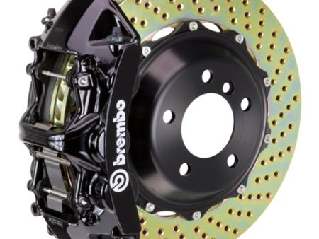 Brembo 03-07 H2 Rear GT BBK 4 Piston Cast 2pc 380x32 2pc Rotor Drilled-Black For Cheap