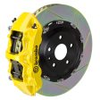 Brembo 05-11 A6 3.0T 4.2L Front GT BBK 6 Piston Cast 380x34 2pc Rotor Slotted Type-1- Yellow Sale