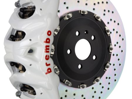 Brembo 05-13 Range Rover Sport Fr GT BBK 8Pis Cast 412x38 2pc Rotor Drilled-White Supply