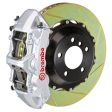 Brembo 03-07 H2 Rear GT BBK 4 Piston Cast 2pc 380x32 2pc Rotor Slotted Type-1-Silver Sale