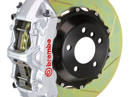 Brembo 03-07 H2 Rear GT BBK 4 Piston Cast 2pc 380x32 2pc Rotor Slotted Type-1-Silver Sale