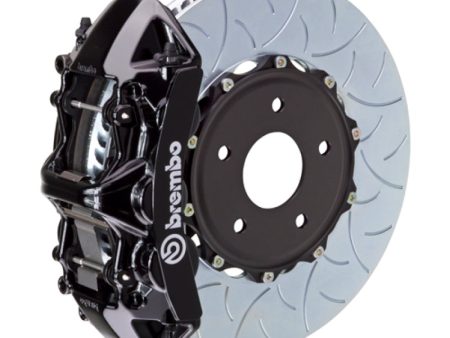 Brembo 04-17 WRX STi 18-21 WRX STI Front GT BBK 6 Piston Cast 350x34 2pc Rotor Slotted Type3-Black Online