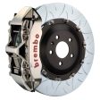 Brembo 03-09 Range Rover Front GTR BBK 6 Piston Billet 405x34 2pc Rotor Slotted Type3- Nickel Online Hot Sale