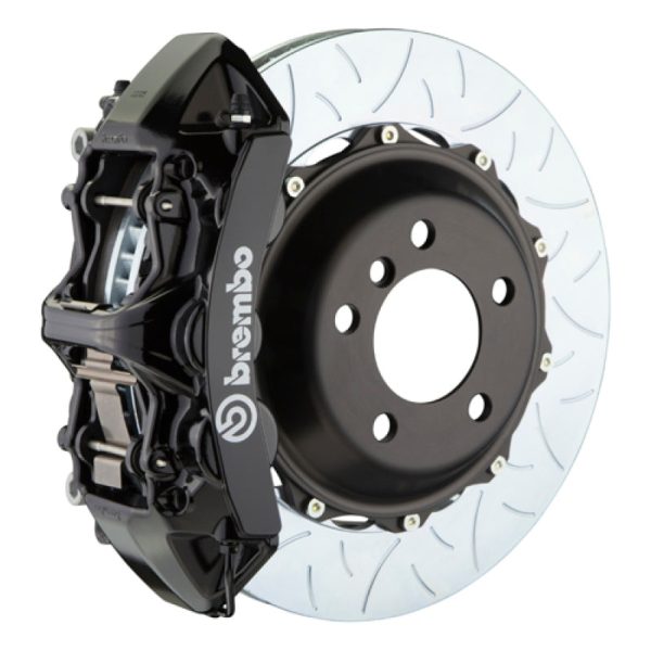 Brembo 03-07 H2 Rear GT BBK 4 Piston Cast 2pc 380x32 2pc Rotor Slotted Type-3-Black For Sale