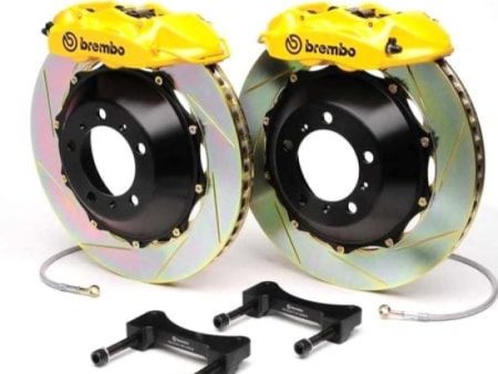 Brembo 05-06 GT Front GT BBK 6 Piston Cast 390x35 2pc Rotor Slotted Type-5- Fluo. Yellow Fashion