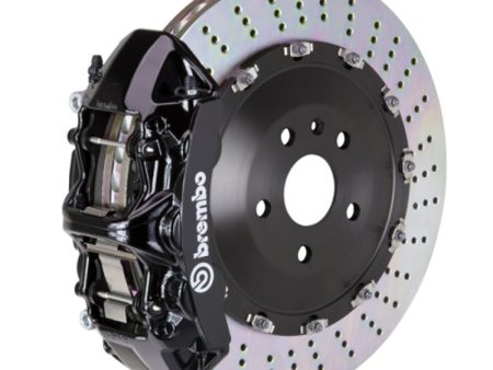 Brembo 03-16 Phantom Sedan Coupe Drophead Front GT BBK 6 Piston Cast 405x34 2pc Rotor Drilled-Black on Sale