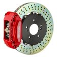 Brembo 03-08 SL500 SL550 09-12 SL550 Rear GT BBK 4 Piston Cast 2pc 328x28 2pc Rotor Drilled-Red Online now