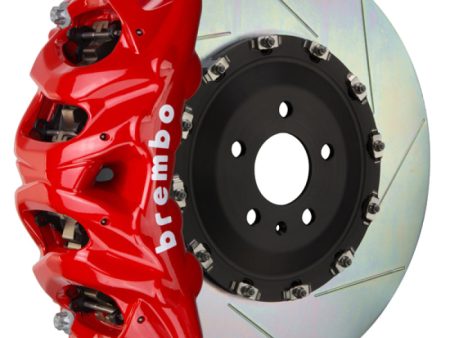 Brembo 05-11 G55 AMG Front GT BBK 8 Piston Cast 412x38 2pc Rotor Slotted Type-1-Red Fashion