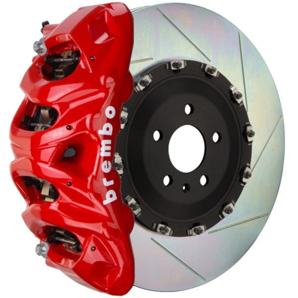 Brembo 05-11 G55 AMG Front GT BBK 8 Piston Cast 412x38 2pc Rotor Slotted Type-1-Red Fashion