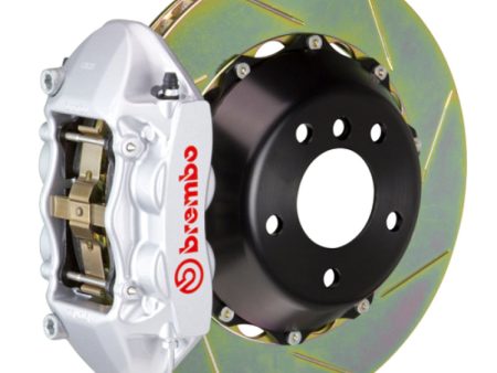 Brembo 05-1ster S Spyder (Excl PCCB) Rr GT BBK 4Pis Cast 345x28 2pc Rtr Slot Type1-Silver Fashion