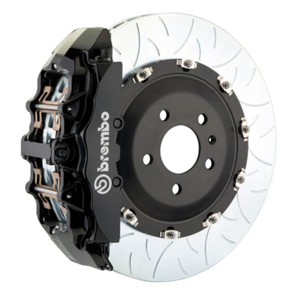 Brembo 05-11 A6 3.2L Front GTS BBK 6 Piston Cast 380x34 2pc Rotor Slotted Type-3-Black HA Sale