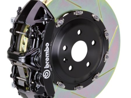 Brembo 04-08 S4 (B6 B7) Front GT BBK 6 Piston Cast 365x34 2pc Rotor Slotted Type-1-Black For Cheap